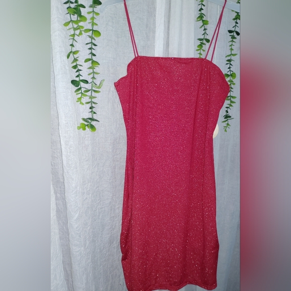 Shein Sparkle Red Dress - Picture 2 of 13